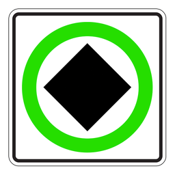 RB82, Dangerous Goods Route, 60x60cm