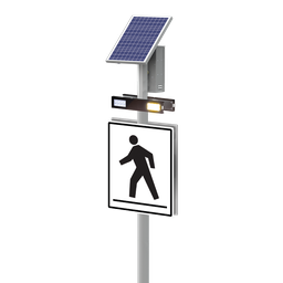 [0037783] SC315-G, RRFB Dual Light Bars (Black), AC Cabinet, Polara INX Audible Push Button