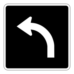 RB41, OVERSIZED Left Turn Only, 75x75cm