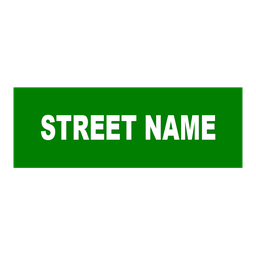 Street Name Sign Double Sided 8"